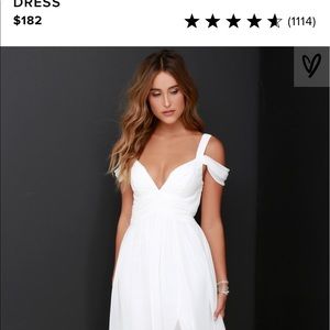 OCEAN OF ELEGANCE IVORY MAXI DRESS